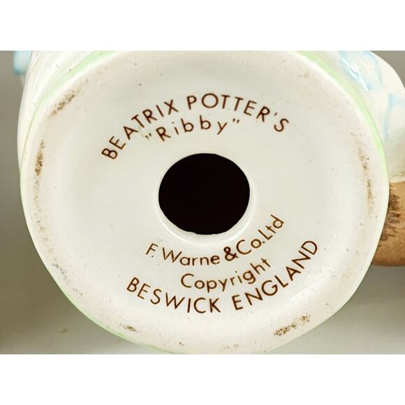 Breatrix Potter's Cat Kitten Lover Ribby Tabitha Miss Moppet 3 3/4" Year 1976 x3 - Picture 14 of 16